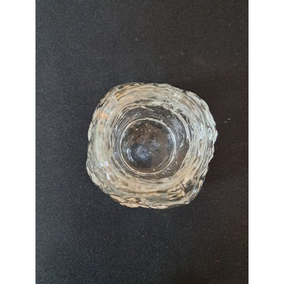 Vintage  Kosta Boda Ice Snowball Candle Holder Sweden Heavy Crystal - Picture 5 of 6